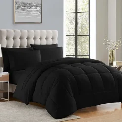 Sweet Home Collection™ All Season Reversible Bed-in-A-Bag Solid Color Comforter & Sheet Set Ultra Soft Bedding