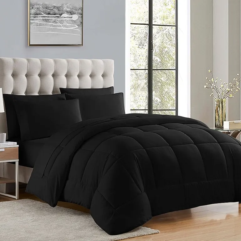Sweet Home Collection™ All Season Reversible Bed-in-A-Bag Solid Color Comforter & Sheet Set Ultra Soft Bedding