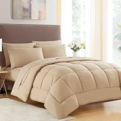 Sweet Home Collection™ All Season Reversible Bed-in-A-Bag Solid Color Comforter & Sheet Set Ultra Soft Bedding