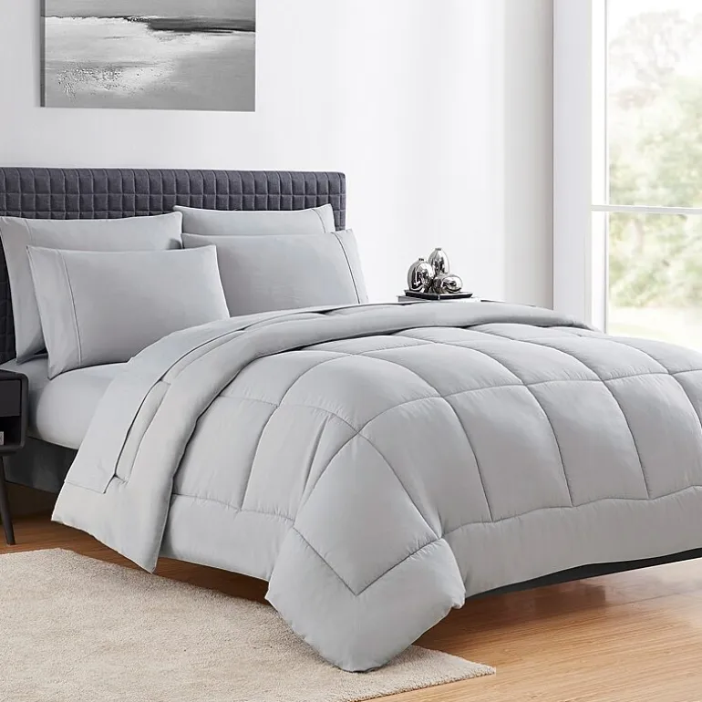 Sweet Home Collection™ All Season Reversible Bed-in-A-Bag Solid Color Comforter & Sheet Set Ultra Soft Bedding