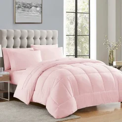 Sweet Home Collection™ All Season Reversible Bed-in-A-Bag Solid Color Comforter & Sheet Set Ultra Soft Bedding