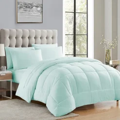 Sweet Home Collection™ All Season Reversible Bed-in-A-Bag Solid Color Comforter & Sheet Set Ultra Soft Bedding