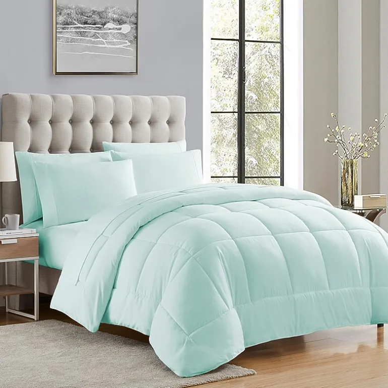 Sweet Home Collection™ All Season Reversible Bed-in-A-Bag Solid Color Comforter & Sheet Set Ultra Soft Bedding