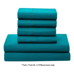 Sweet Home Collection™ All Season Reversible Bed-in-A-Bag Solid Color Comforter & Sheet Set Ultra Soft Bedding