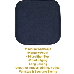 Sweet Home Collection™ Charlotte Jacquard Memory Foam No Slip Back 16