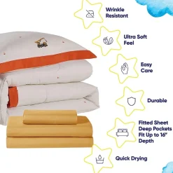 Sweet Home Collection Construction Cozy Kids Bedding Set Down Alternative Comforter Set