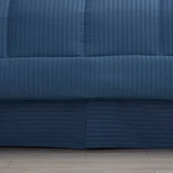 Sweet Home Collection™ Embossed Dobby Stripe Bed In A Bag All Season Complete Set