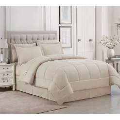 Sweet Home Collection™ Embossed Dobby Stripe Bed In A Bag All Season Complete Set