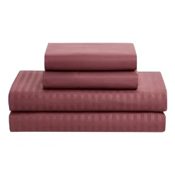 Sweet Home Collection™ Embossed Dobby Stripe Bed In A Bag All Season Complete Set
