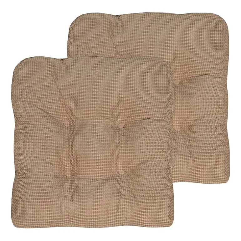 Sweet Home Collection™ Fluffy Memory Foam Tufted Chair Cushion Non Slip Rubber Back