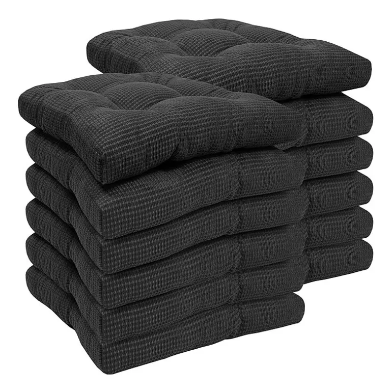 Sweet Home Collection™ Fluffy Memory Foam Tufted Chair Cushion Non Slip Rubber Back