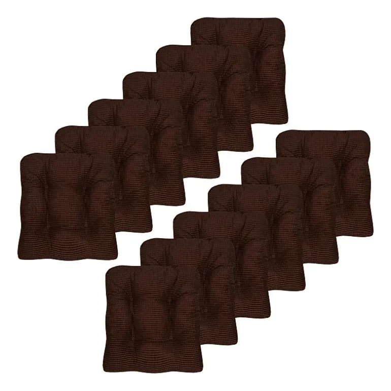 Sweet Home Collection™ Fluffy Memory Foam Tufted Chair Cushion Non Slip Rubber Back