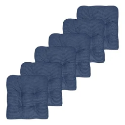 Sweet Home Collection™ Fluffy Memory Foam Tufted Chair Cushion Non Slip Rubber Back
