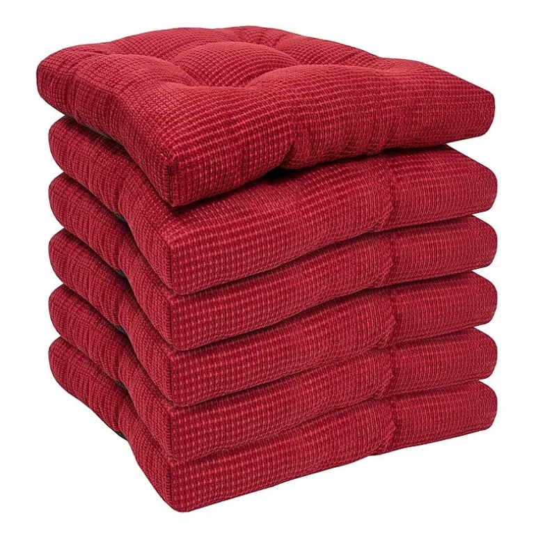 Sweet Home Collection™ Fluffy Memory Foam Tufted Chair Cushion Non Slip Rubber Back