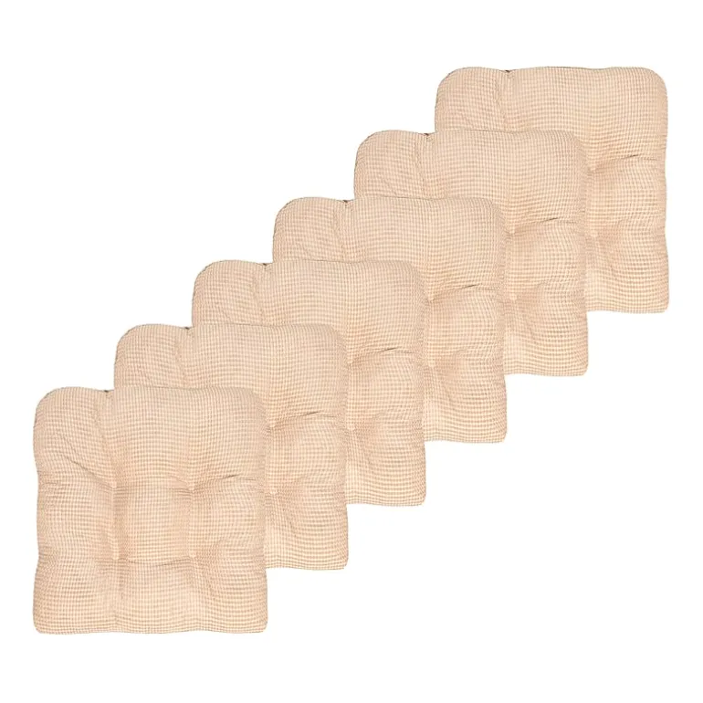 Sweet Home Collection™ Fluffy Memory Foam Tufted Chair Cushion Non Slip Rubber Back