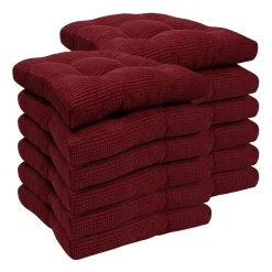 Sweet Home Collection™ Fluffy Memory Foam Tufted Chair Cushion Non Slip Rubber Back