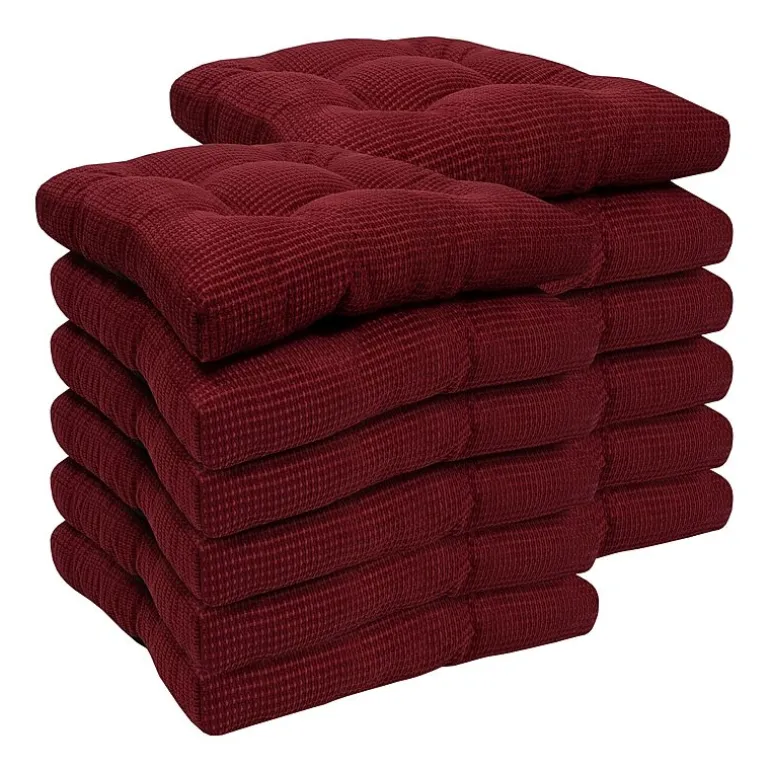Sweet Home Collection™ Fluffy Memory Foam Tufted Chair Cushion Non Slip Rubber Back