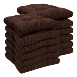 Sweet Home Collection™ Fluffy Memory Foam Tufted Chair Cushion Non Slip Rubber Back