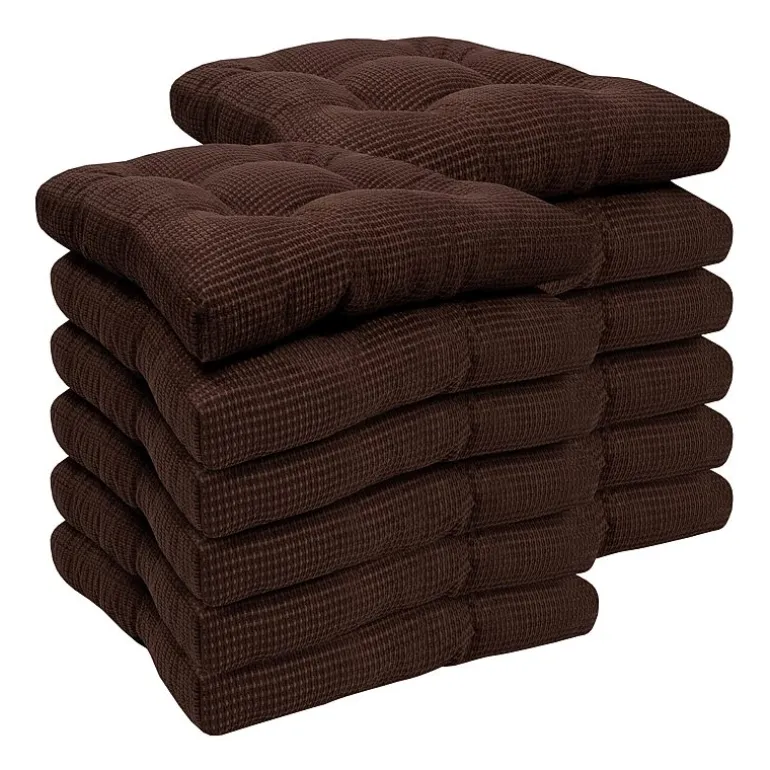Sweet Home Collection™ Fluffy Memory Foam Tufted Chair Cushion Non Slip Rubber Back