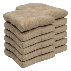 Sweet Home Collection™ Fluffy Memory Foam Tufted Chair Cushion Non Slip Rubber Back