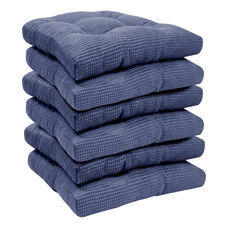 Sweet Home Collection™ Fluffy Memory Foam Tufted Chair Cushion Non Slip Rubber Back