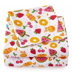 Sweet Home Collection™ Fruity Fun Microfiber Wrinkle Resistant Kids Sheet Set