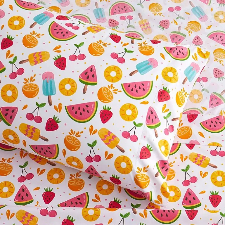 Sweet Home Collection™ Fruity Fun Microfiber Wrinkle Resistant Kids Sheet Set