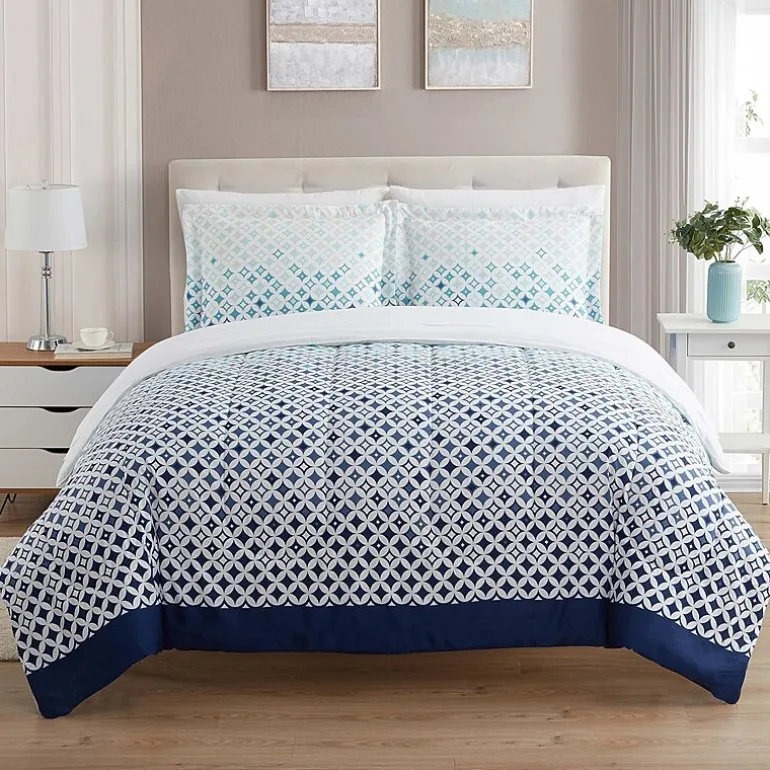 Sweet Home Collection™ Genova Bed-in-A-Bag Printed Comforter Set with Bonus Pillowcases
