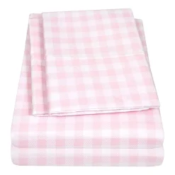Sweet Home Collection™ Gingham Microfiber Wrinkle Resistant Kids Sheet Set