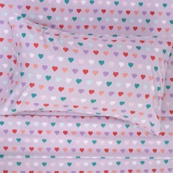 Sweet Home Collection™ Hearts Microfiber Wrinkle Resistant Kids Sheet Set