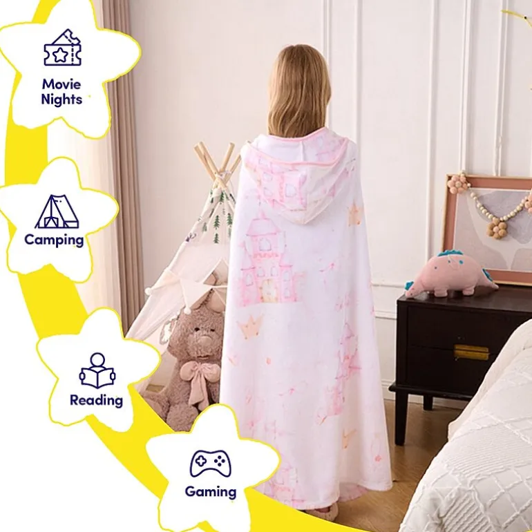 Sweet Home Collection Hooded Cozy Wearable Blanket