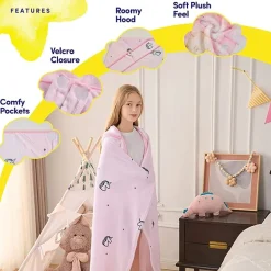 Sweet Home Collection Hooded Cozy Wearable Blanket