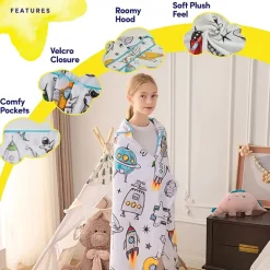 Sweet Home Collection Hooded Cozy Wearable Blanket
