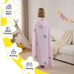 Sweet Home Collection Hooded Cozy Wearable Blanket