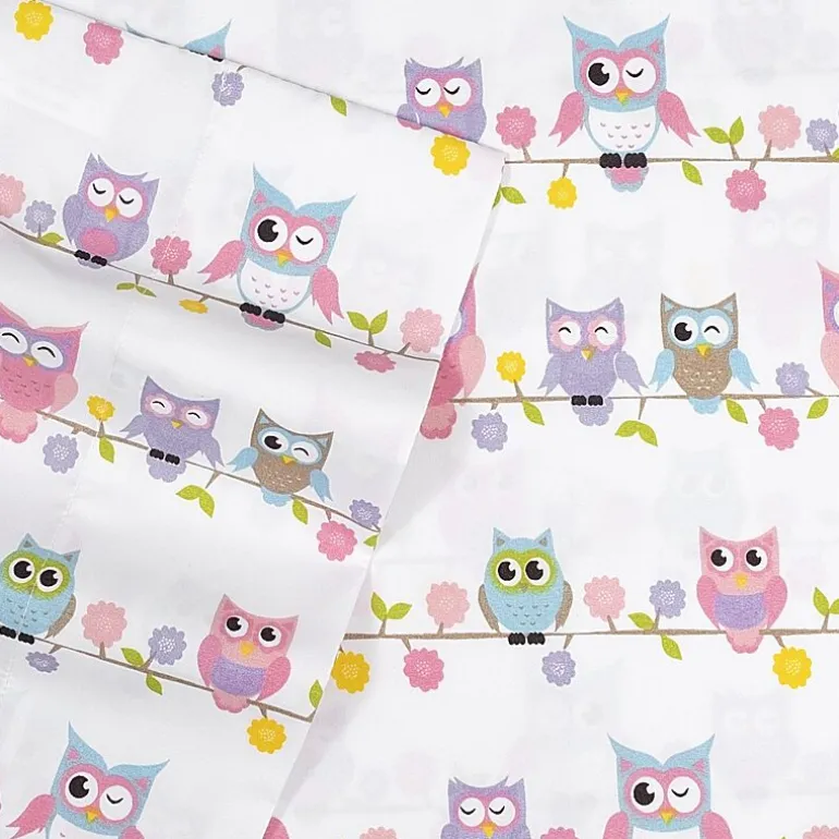 Sweet Home Collection™ Owls Microfiber Wrinkle Resistant Kids Sheet Set