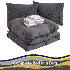 Sweet Home Collection Pintuck Basketball Kids Bedding Set Down Alternative Comforter Set