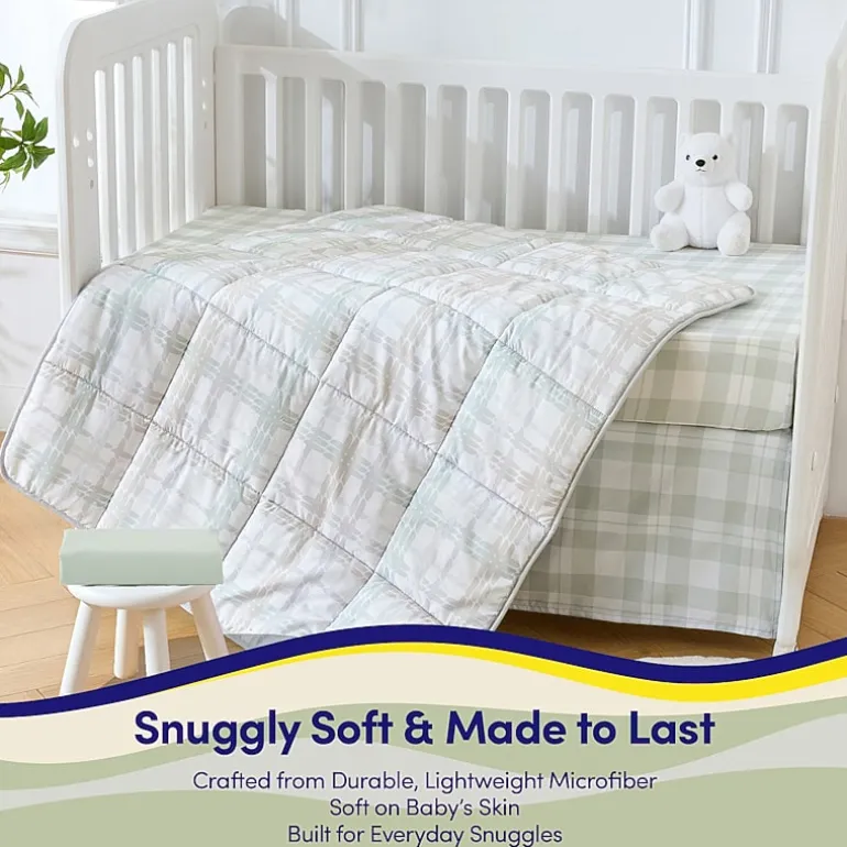 Sweet Home Collection Plaid 4-pc. Crib Bedding Set