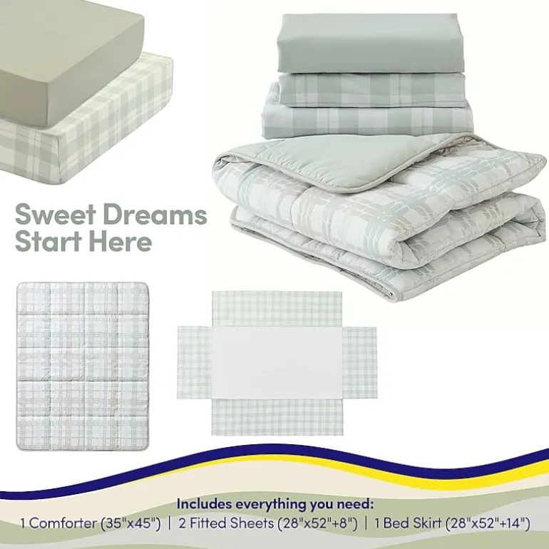 Sweet Home Collection Plaid 4-pc. Crib Bedding Set