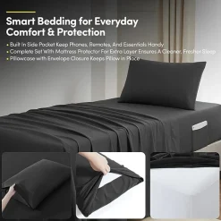 Sweet Home Collection Quilted Cozy Breathable Bedding Set Down Alternative Comforter Set