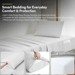 Sweet Home Collection Quilted Cozy Breathable Bedding Set Down Alternative Comforter Set