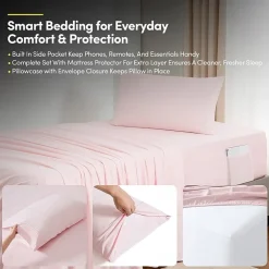 Sweet Home Collection Quilted Cozy Breathable Bedding Set Down Alternative Comforter Set