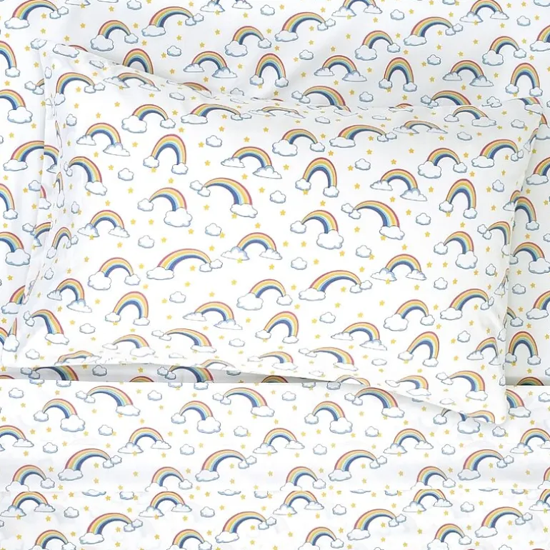 Sweet Home Collection™ Rainbows Microfiber Wrinkle Resistant Kids Sheet Set