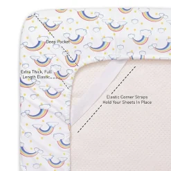 Sweet Home Collection™ Rainbows Microfiber Wrinkle Resistant Kids Sheet Set
