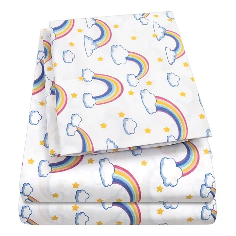 Sweet Home Collection™ Rainbows Microfiber Wrinkle Resistant Kids Sheet Set