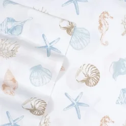 Sweet Home Collection™ Seashells Microfiber Wrinkle Resistant Kids Sheet Set