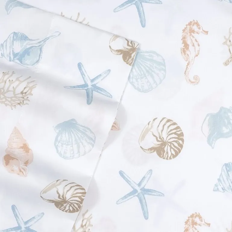 Sweet Home Collection™ Seashells Microfiber Wrinkle Resistant Kids Sheet Set