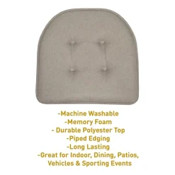 Sweet Home Collection™ Solid Color U Shaped Memory Foam 17
