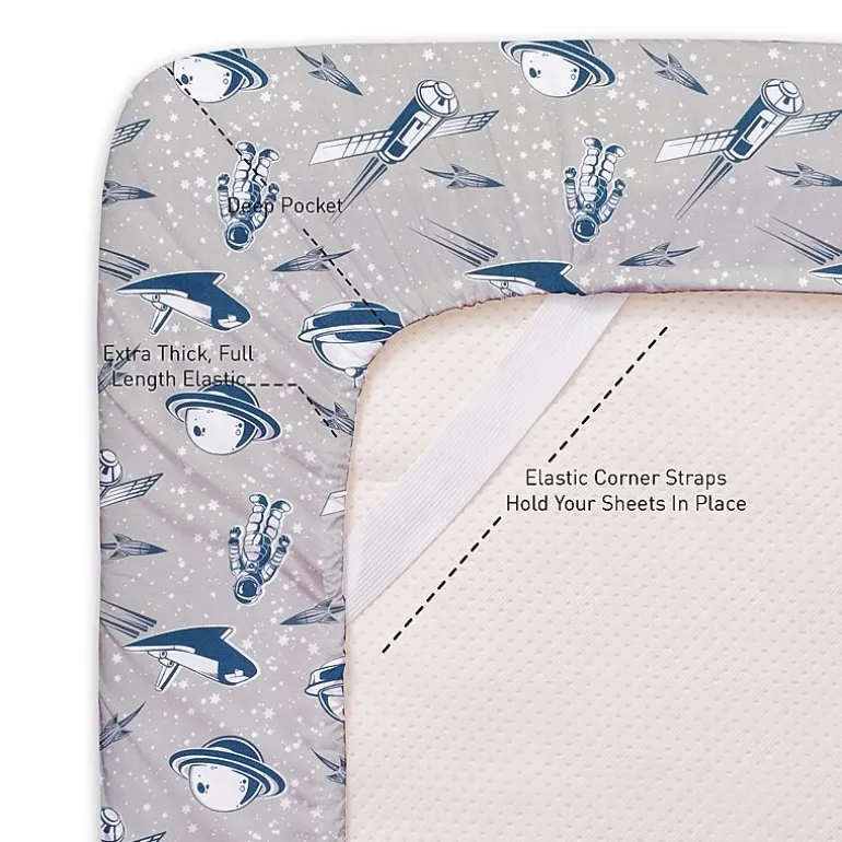 Sweet Home Collection™ Space Microfiber Wrinkle Resistant Kids Sheet Set