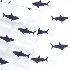 Sweet Home Collection™ Swimming Sharks Microfiber Wrinkle Resistant Kids Sheet Set