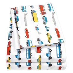 Sweet Home Collection™ Transportation Microfiber Wrinkle Resistant Kids Sheet Set